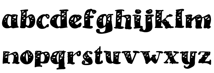 Avocado Taco Font LOWERCASE