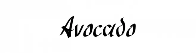 Avocado  免费字体下载