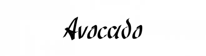 Avocado  免费字体下载