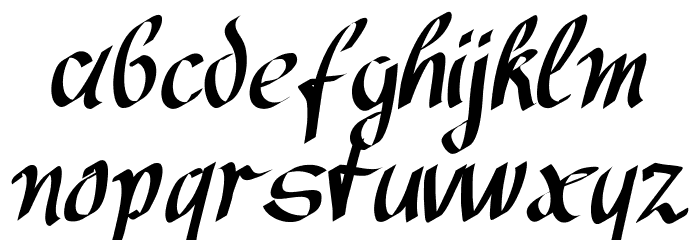 Avocado Font LOWERCASE