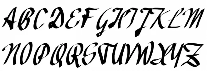 Avocado Font UPPERCASE