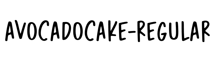 AvocadoCake-Regular  Descarca Fonturi Gratis