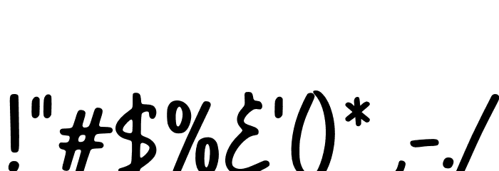 AvocadoCake-Regular Font OTHER CHARS