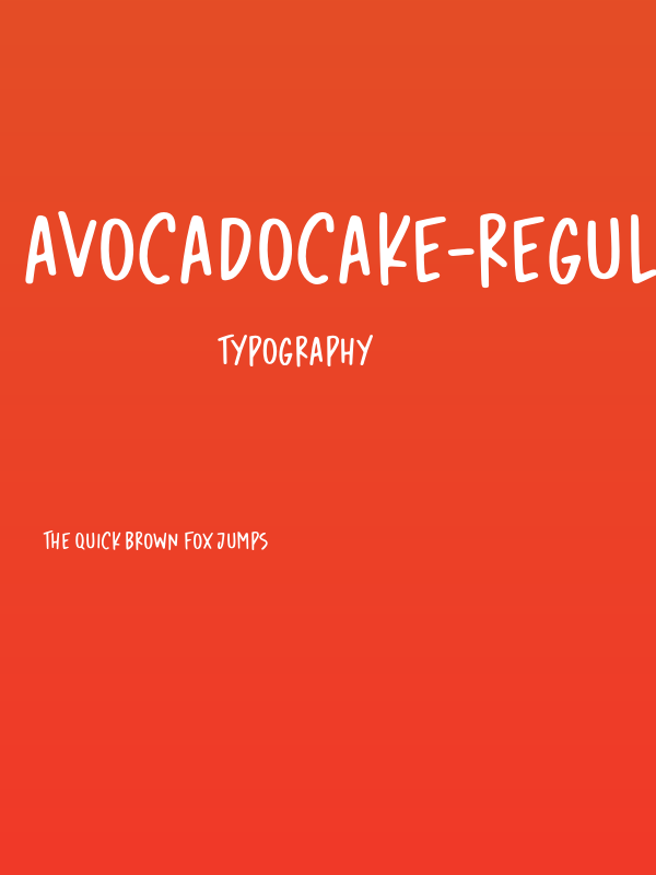 AvocadoCake-Regular Poster