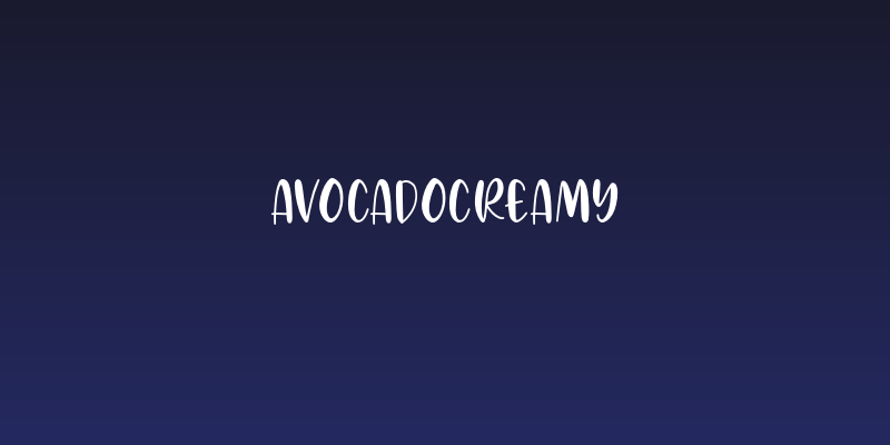 AvocadoCreamy Social Header