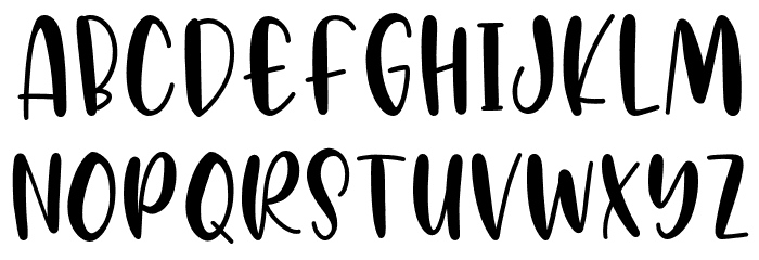 AvocadoCreamy Font LOWERCASE