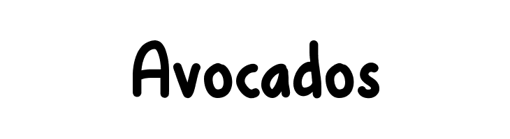Avocados  Descarca Fonturi Gratis