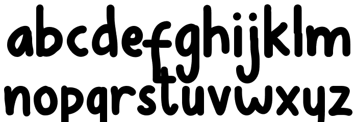 Avocados Font LOWERCASE
