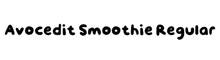 Avocedit Smoothie Regular  Fuentes Gratis Descargar