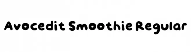 Avocedit Smoothie Regular  Скачать бесплатные шрифты
