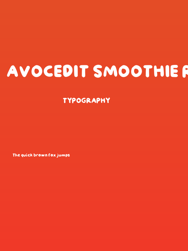 Avocedit Smoothie Regular Poster
