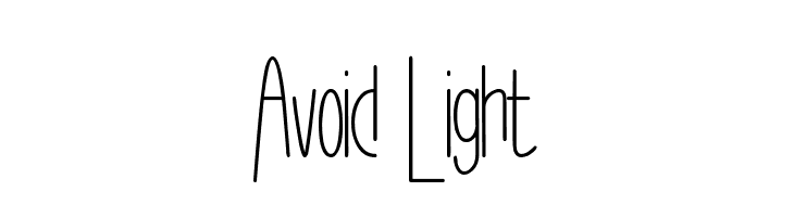 Avoid Light  Fuentes Gratis Descargar