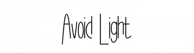 Avoid Light  Frei Schriftart Herunterladen
