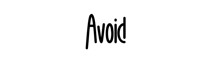 Avoid  免费字体下载
