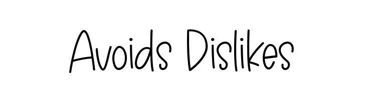 Avoids Dislikes  Fuentes Gratis Descargar