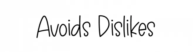 Avoids Dislikes  لخطوط تنزيل