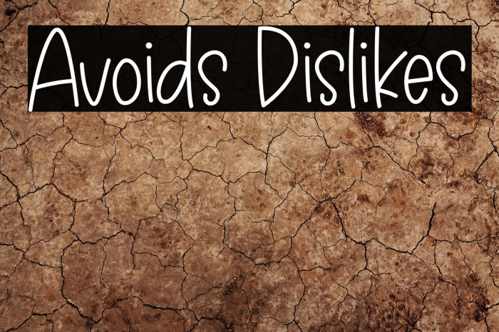 Avoids Dislikes Example 1