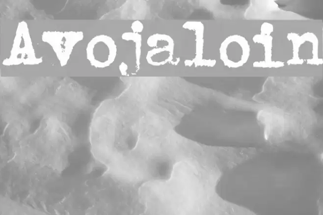 Avojaloin Font examples
