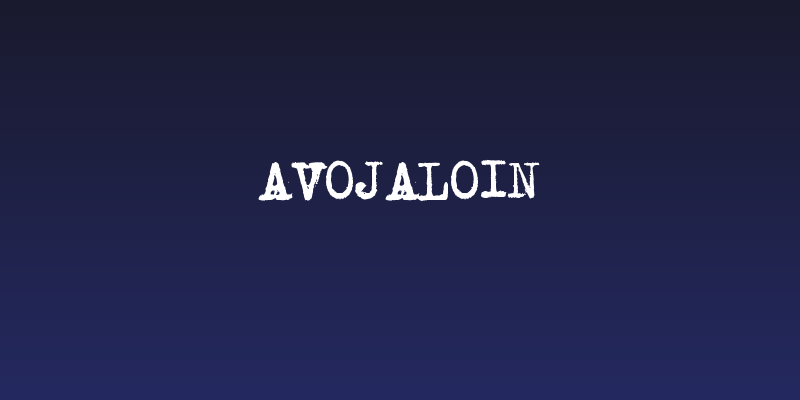 Avojaloin Social Header