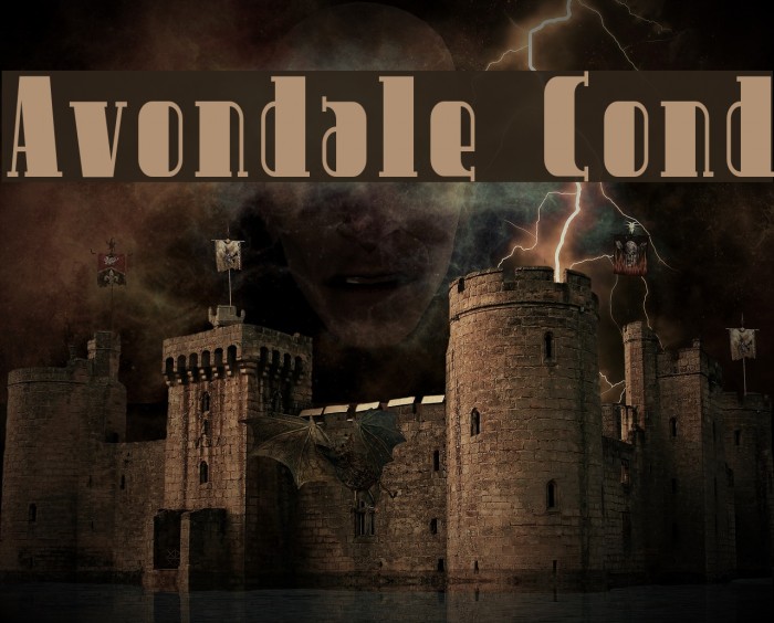Avondale Cond Font examples