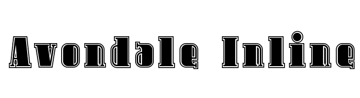 Avondale Inline  Free Fonts Download