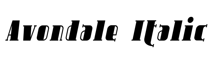 Avondale Italic Font
