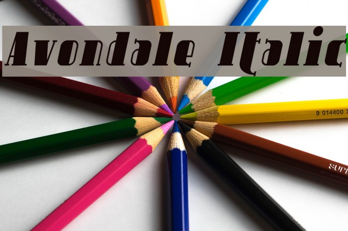 Avondale Italic Font examples
