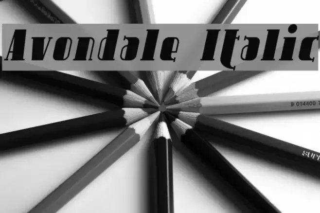 Avondale Italic Font examples