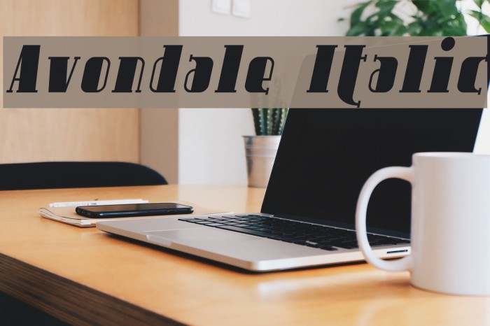 Avondale Italic Font examples