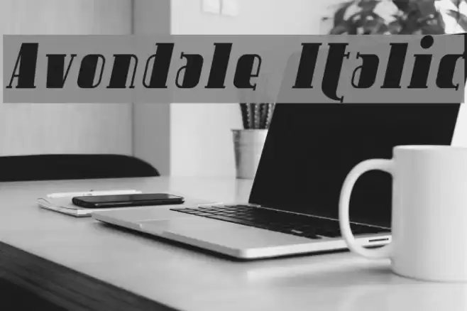 Avondale Italic Font examples
