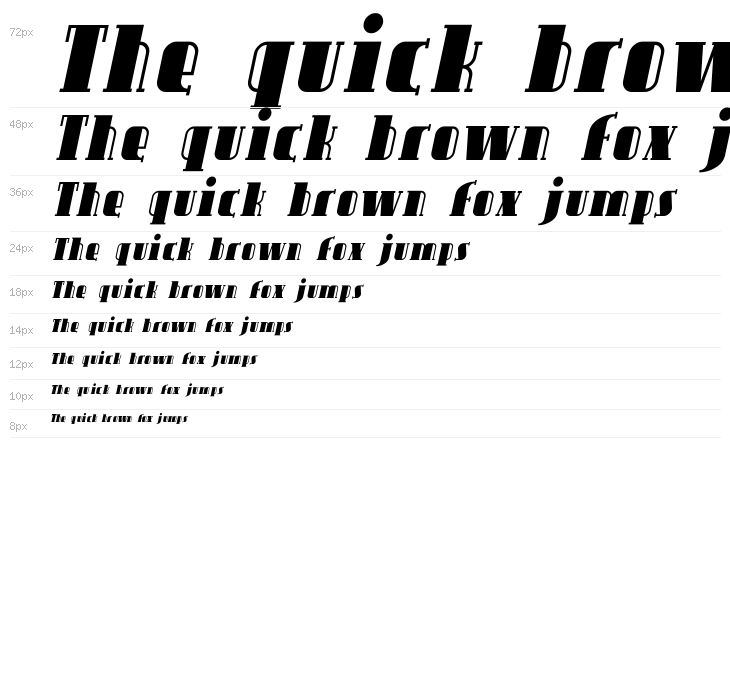 Avondale Italic Waterfall