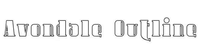 Avondale Outline  baixar fontes gratis