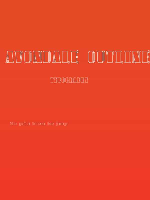 Avondale Outline Poster