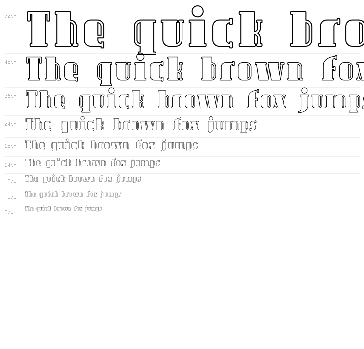 Avondale Outline Waterfall