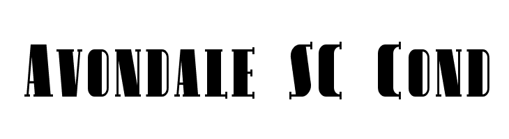 Avondale SC Cond  フリーフォントのダウンロード