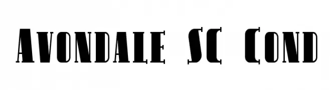 Avondale SC Cond  免费字体下载