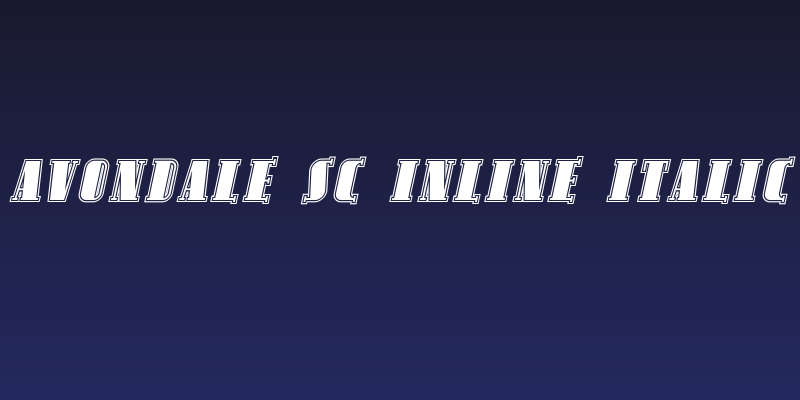 Avondale SC Inline Italic Social Header