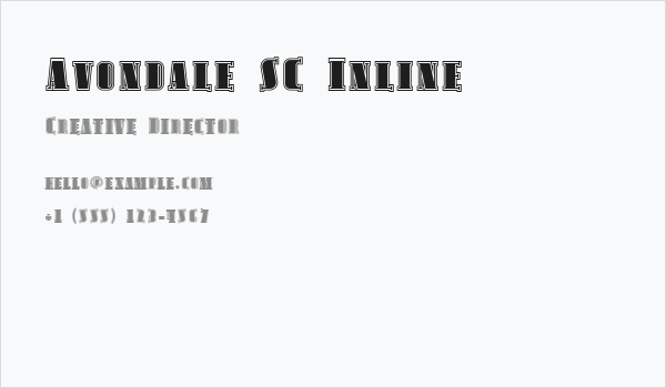 Avondale SC Inline Business Card