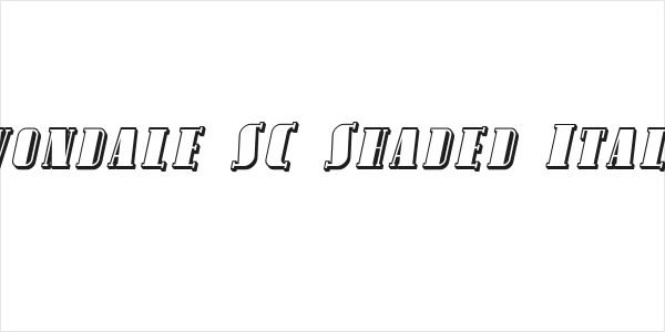 Avondale SC Shaded Italic Logo