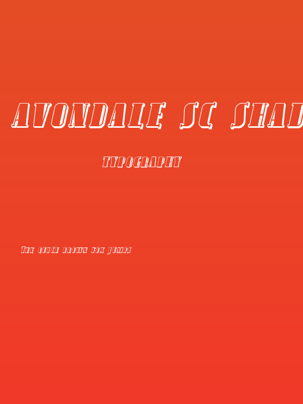 Avondale SC Shaded Italic Poster