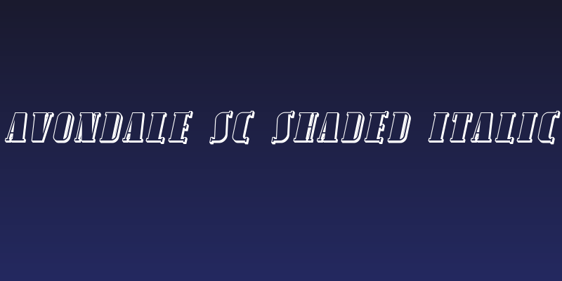 Avondale SC Shaded Italic Social Header
