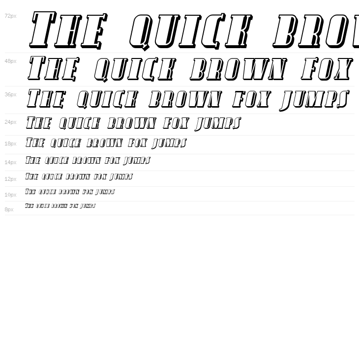 Avondale SC Shaded Italic Waterfall