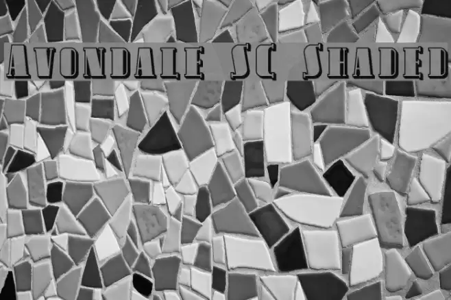 Avondale SC Shaded Schriftart examples