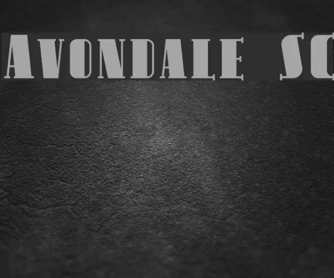 Avondale SC Font examples