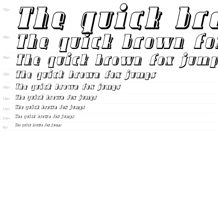 Avondale Shaded Italic Waterfall