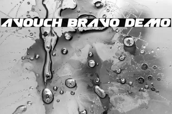 Avouch Bravo Demo फ़ॉन्ट examples