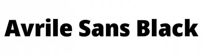 Avrile Sans Black  Fuentes Gratis Descargar