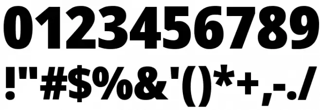 Avrile Sans Black Font OTHER CHARS