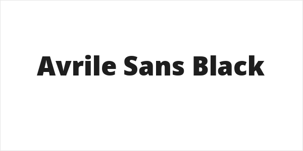 Avrile Sans Black Logo