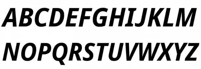 Avrile Sans Bold Italic Fuentes MAYÚSCULAS